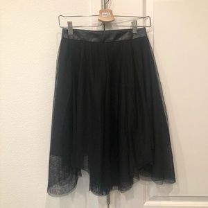 Zara Black veil skirt with lining